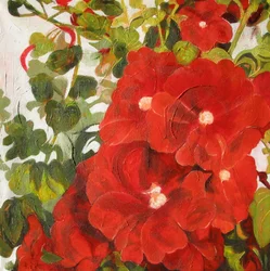 Flores de un rojo intenso