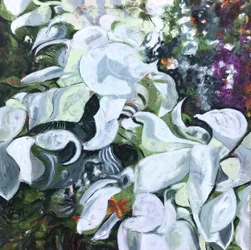 Mariposa floral blanca