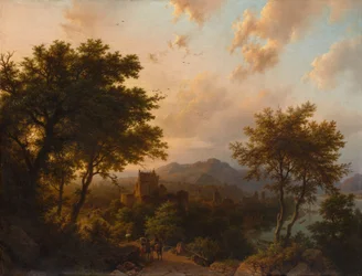 Atardecer en el Rin, 1853