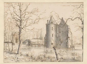 Vista del castillo de Frisselstein, Veghel