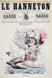 Caricatura de Jules Michelet - por Gedeon en “Le Hanneton” 08/08/1867