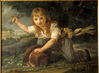 Retrato de Paulin des Hours niño, heredero de una familia adinerada de fabricantes y futuro alcalde de Montpellier