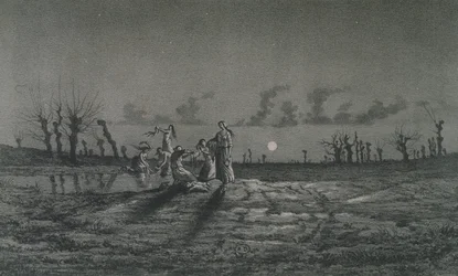 Las Lavanderas o las Lavanderas Nocturnas, ilustración para Leyendas Rústicas de George Sand (1804-76) 1858