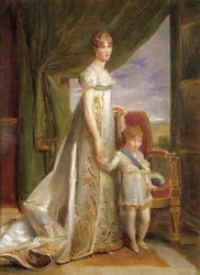 Hortense-Eugénie de Beauharnais (1783 - 1837), Reina de Holanda y su hijo Charles Napoléon Bonaparte (1803 - 1807), 1806