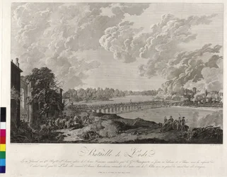 Batalla de Lodi 1796 (grabado en cobre)