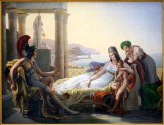 Eneas narrando a Dido las desgracias de Troya