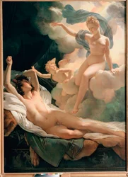 Morfeo e Iris, pintura de Pierre Narcisse Guerin (1774-1833) 1811 San Petersburgo, museo del Hermitage