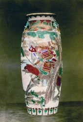 Jarrón Satsuma, Japón, 1882