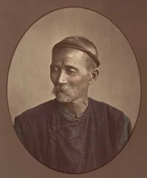 Viejo chino de Cantón, 1870s