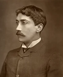 Actor británico Yorke Stephens en One Change, 1886