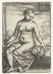 Judith con la cabeza de Holofernes y la espada