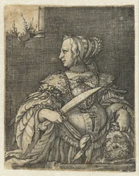 Judith con la cabeza de Holofernes y la espada