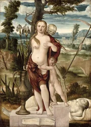 Vanitas (óleo sobre tabla)