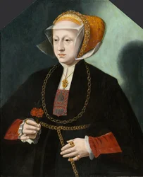 Retrato de la esposa de Heinrich Crüdener, circa 1580-1590