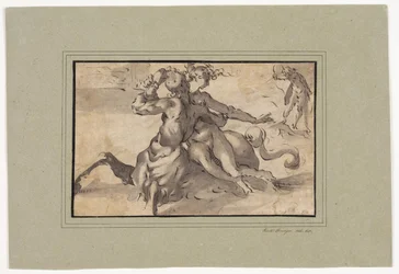 Hércules, Deianira y el centauro Neso