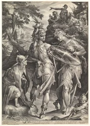 Minerva y Mercurio armando a Perseo, 1604