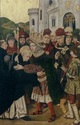 El Rey Fernando I de Castilla recibe a Santo Domingo de Silos