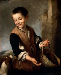 Niño con un perro, c1650-c1660