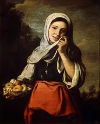 Niña vendiendo fruta, c1650-c1660