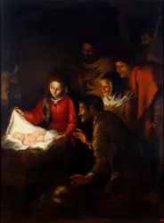 La adoración de los pastores, c. 1650