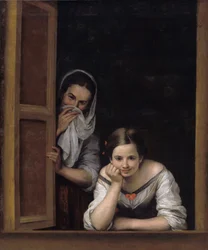 Dos mujeres en una ventana