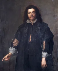 Un hombre desconocido, mediados de la década de 1650 (óleo sobre lienzo)