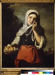 Chica vendiendo frutas. Pintura de Bartolomé Esteban Murillo (1617-1682)