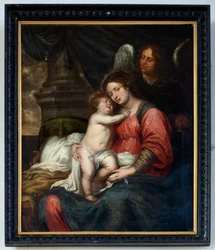 Iglesia parroquial (Parochiekerk Sint-Andreas, Beerlegem). Pintura. Nuestra Señora con Niño. Bartolomé Murillo (?)