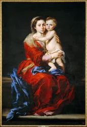 La Virgen con el rosario (pintura sobre lienzo)