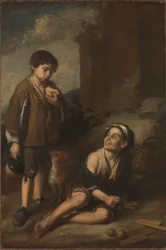Dos niños campesinos