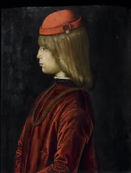 Retrato de Guidubaldo da Montefeltro, c.1480-81 (óleo sobre tabla)