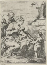 María amamantando al niño Cristo