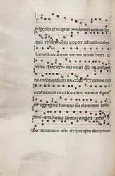 Misal: Fol. 153v: Música para Exultet, 1469