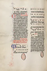 Misal: Fol. 177v: Música para varias oraciones ordinarias, 1469
