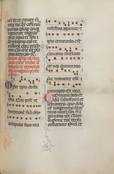 Misal: Fol. 180: Música para varias oraciones ordinarias, 1469