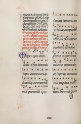 Misal: Fol. 180v: Música para varias oraciones ordinarias, 1469