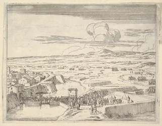 Después de unos días de asedio con el ejército francés, Francesco I d