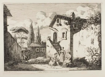 Edificio pintoresco cerca de Villa d