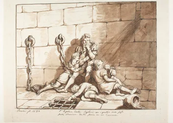 Ugolini della Gherardesca y sus hijos en la Torre del Hambre