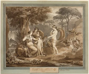 Venus presenta a Cupido a Calipso, de Las aventuras de Telémaco, Libro 7