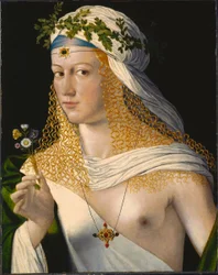 Retrato idealizado de una cortesana como Flora