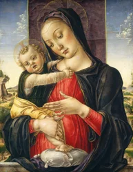 Virgen con el Niño, c.1475 (temple sobre tabla de álamo)