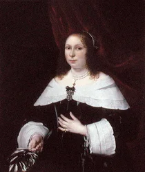 Dama de negro, hacia 1640