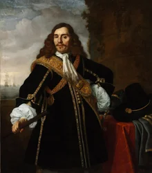 Retrato del capitán Gideon de Wildt (1624-1665) - Pintura de Bartholomeus van der Helst (1613-1670), óleo sobre lienzo (135,8x119 cm)