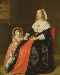 Retrato de una madre y un niño, 1644