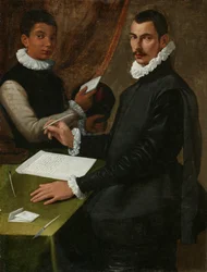 Retrato de un desconocido y su criado