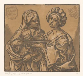 Herodías y Salomé con la cabeza de Juan el Bautista
