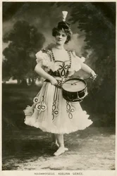 Adelina Genee, bailarina de ballet británica nacida en Dinamarca, c1906