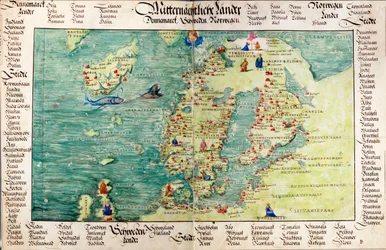 Mapa de Escandinavia