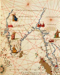 El Océano Índico y parte de Asia y África: la Península India, del Atlas del Mundo en treinta y tres Mapas